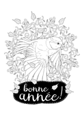Oiseau magique et voeux pour 2026 heureux